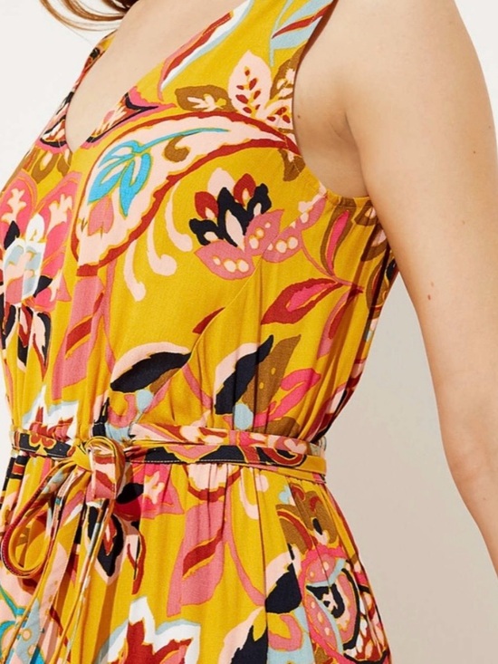 LOFT Dresses & Skirts - LOFT Paisley Floral Maxi Tie-Waist Dress